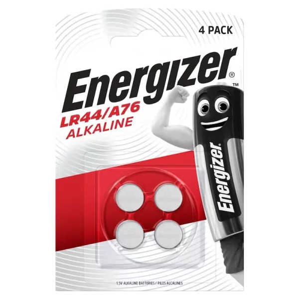 Energizer LR44 (1 blister de 4 batteries)