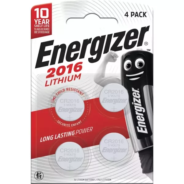 Energizer CR2016 (1 blister de 4 batteries)