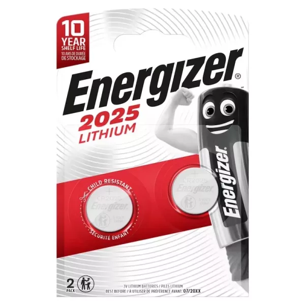 Energizer CR2025 (1 blister pack of 2 batteries)