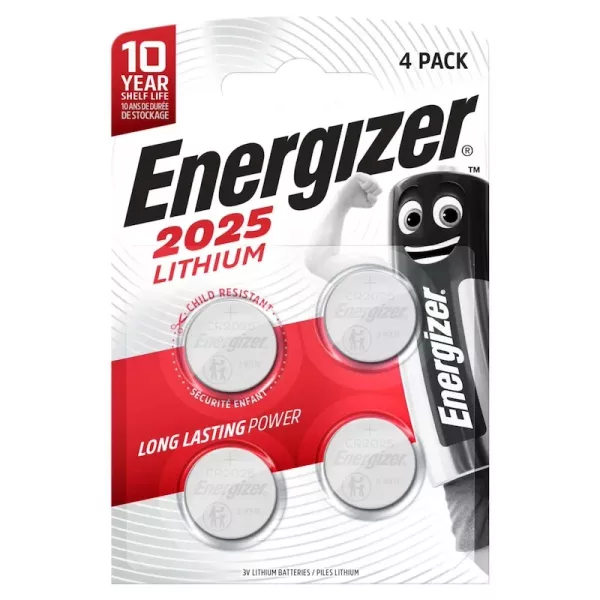 Energizer CR2025 (1 blister de 4 batteries)