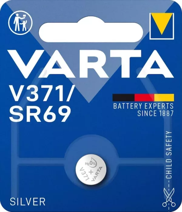 Varta V371 (1 MAXI blister pack of 1 battery)