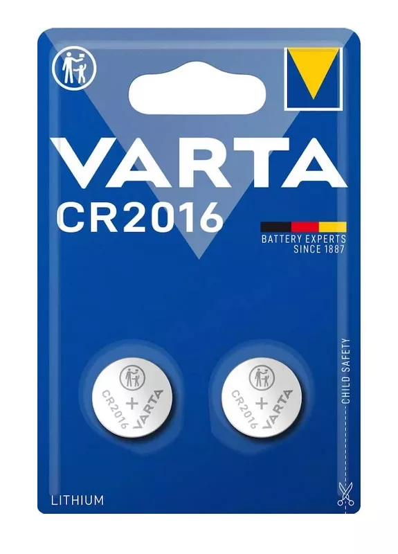 Varta CR2016 (1 blister de 2 batteries)