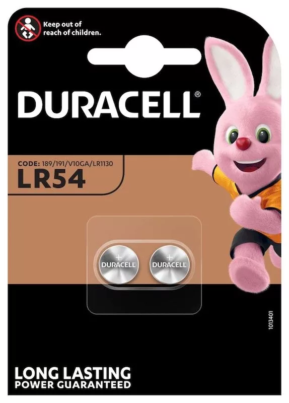 Duracell LR54 (1 blister de 2 batteries)