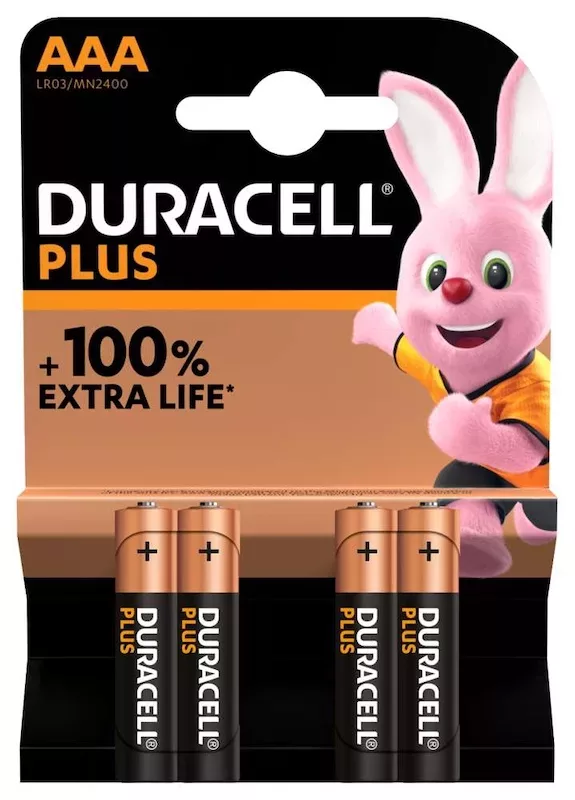 Duracell plus AAA (lot de 4 piles)